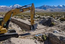 Retiran puente instalado sobre la zanja fronteriza de Colchane